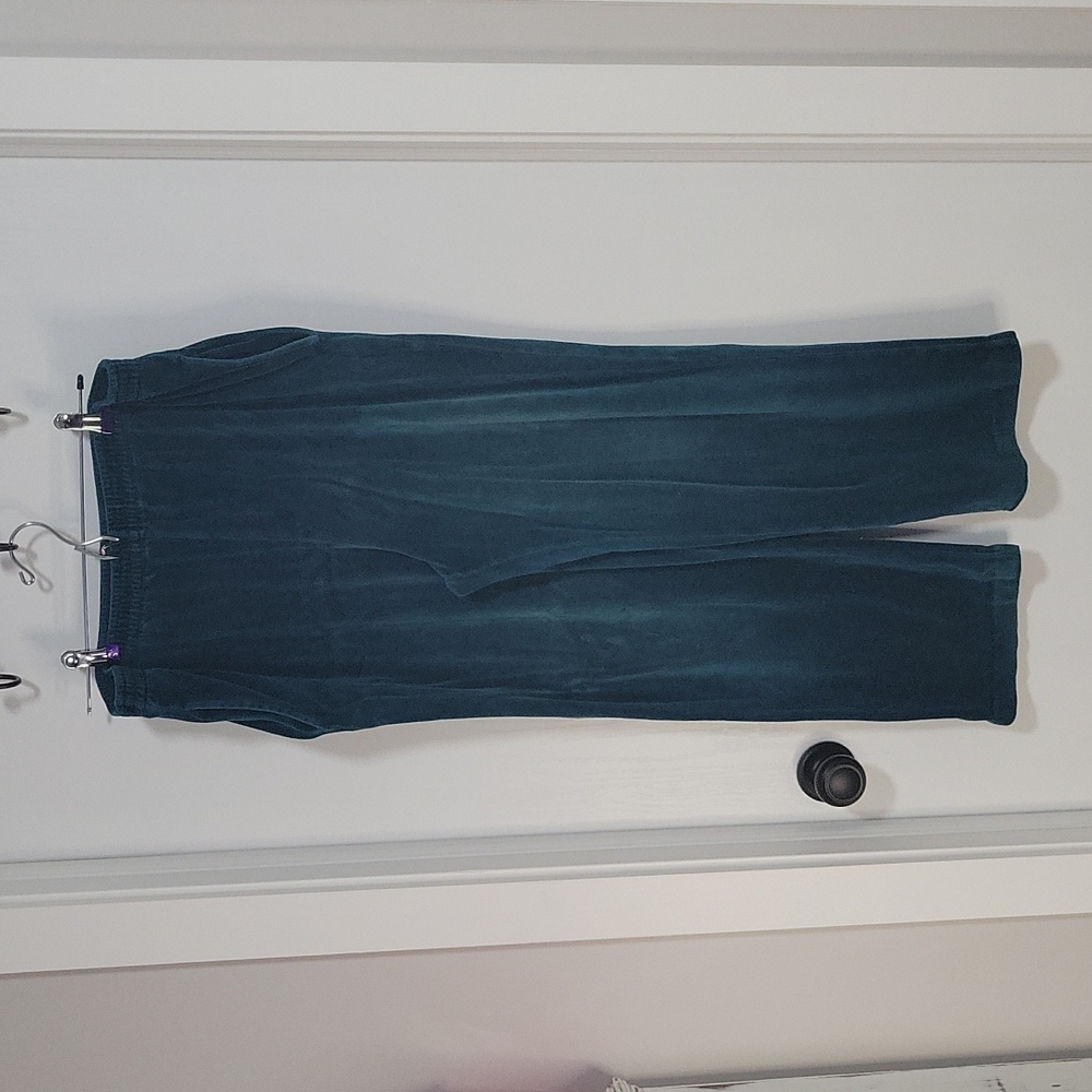 Velour Teal Pants